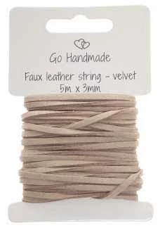 Go Handmade Ruskinds Snøre (5 x 3 mm)